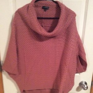 The Limited Dusty Rose XL Dolman Poncho Sweater